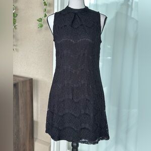 Rebellion Black Lace Mini Dress